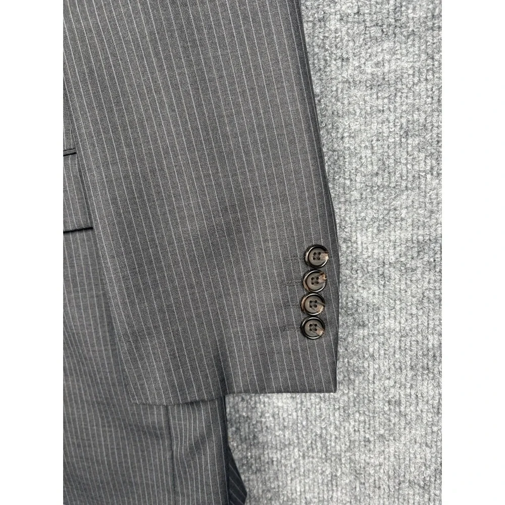 RALPH Ralph Lauren Pinstripe Wool Blazer 44L Navy Blue Men's 3 Button